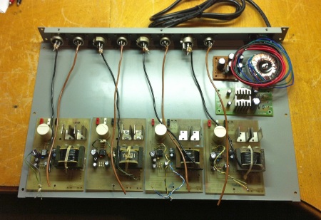 laying out 4 channel mic preamp/opto limiter